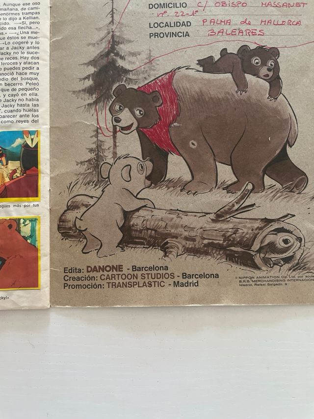 Album de cromos JACKY EL OSO DE TALLAC Completo