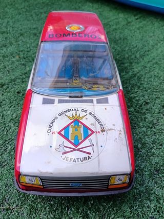 Coche de juguete hojalata Bomberos Años 70- payá
