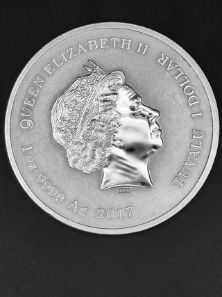 Moneda Plata Spiderman 2017