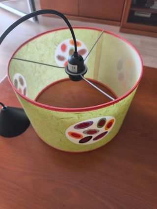 Lámpara techo infantil/juvenil verde pistacho