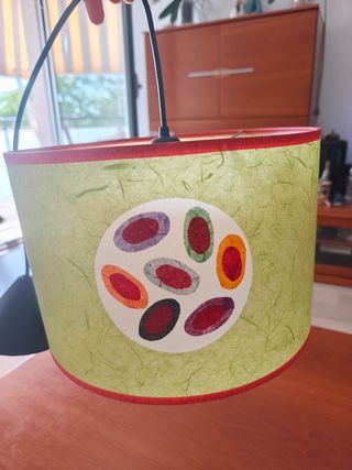 Lámpara techo infantil/juvenil verde pistacho