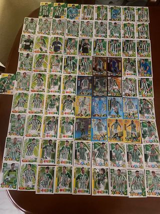 81 cromos Real Betis Balompié sin repetir retro