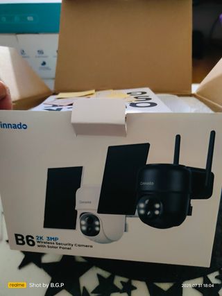 Cámara seguridad Cinnado B6 Solar 2K