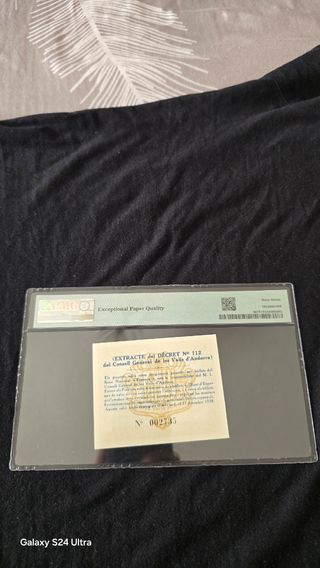 Andorra 1 Peseta 1936 -PMG 67