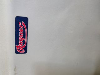 Camarera plegable vintage Raquer blanco y rojo