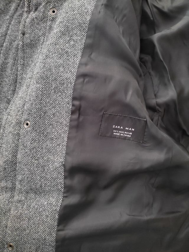 Chaqueta Zara Hombre Gris