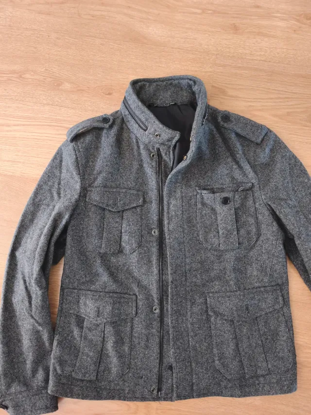 Chaqueta Zara Hombre Gris