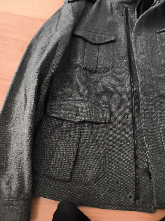 Chaqueta Zara Hombre Gris