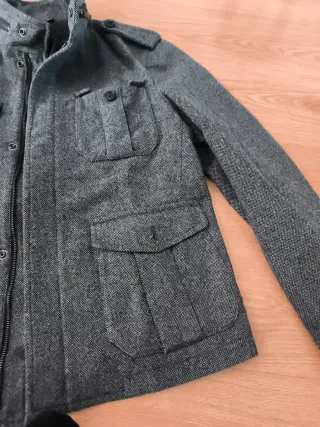 Chaqueta Zara Hombre Gris