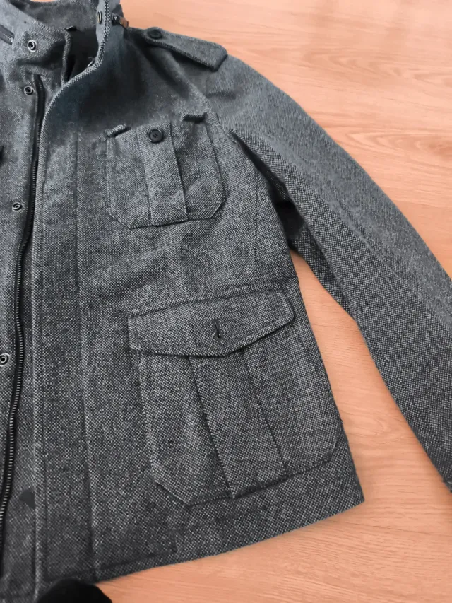 Chaqueta Zara Hombre Gris