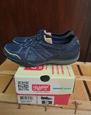 Skechers Breathe Easy - Scarpe Blu n.35