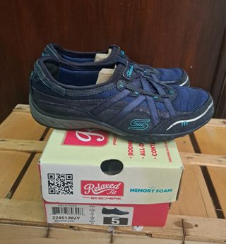 Skechers Breathe Easy - Scarpe Blu n.35
