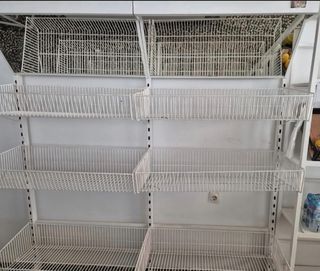 Estantería frutería metal blanca