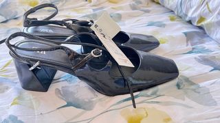 Zapatos Zara charol negros