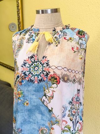 Camiseta boho chic multicolor