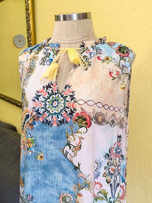 Camiseta boho chic multicolor