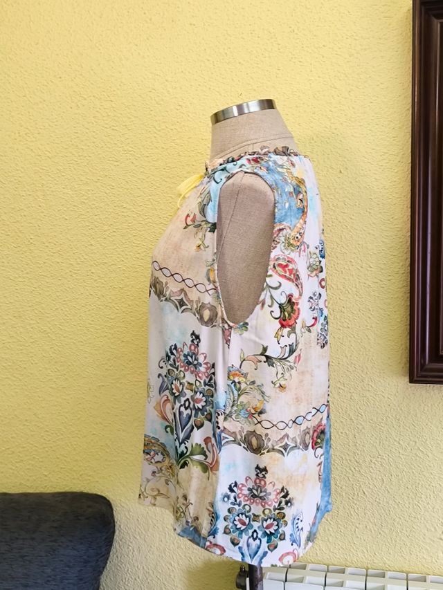 Camiseta boho chic multicolor