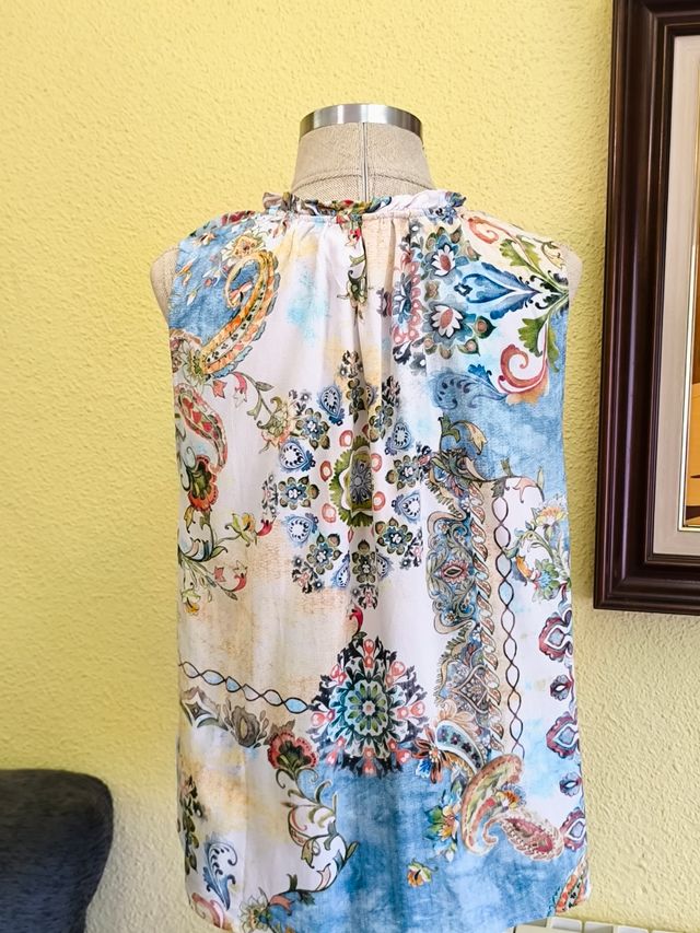 Camiseta boho chic multicolor