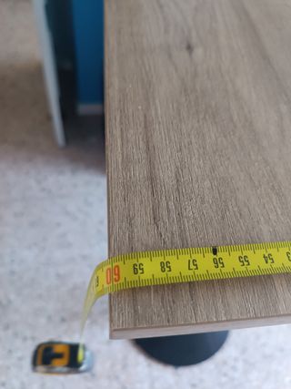 Mesa alta moderna - Negra y marrón