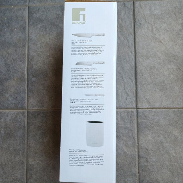 Juego cuchillos Bergner 4 piezas,nuevo