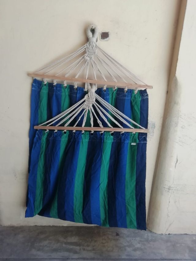 1 Amaca a righe blu e verde