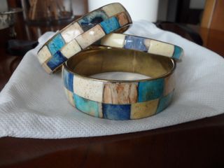 (NUEVAS) PULSERAS DE ESMALTE Y LATÓN POR UNIDADES