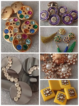 Lote 5 botones- varios modelos