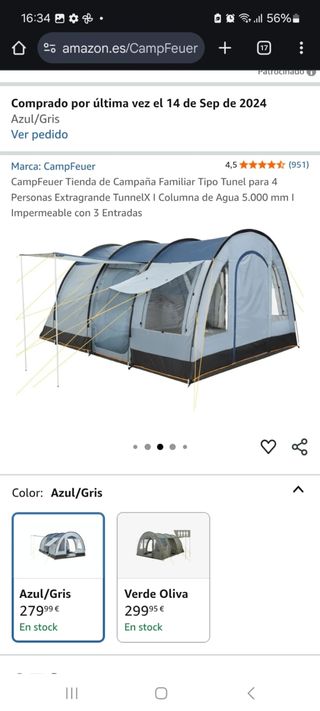 CampFeuer Tienda 4 Personas