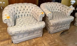 Divano e poltrone vintage (beige)