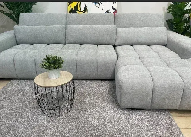 Sofá chaise longue gris - Oferta