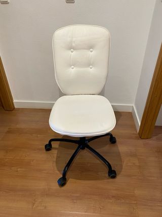 Silla escritorio blanca 