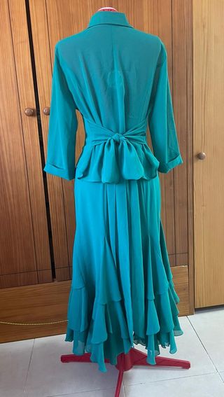 Traje Tapioca turquesa XL