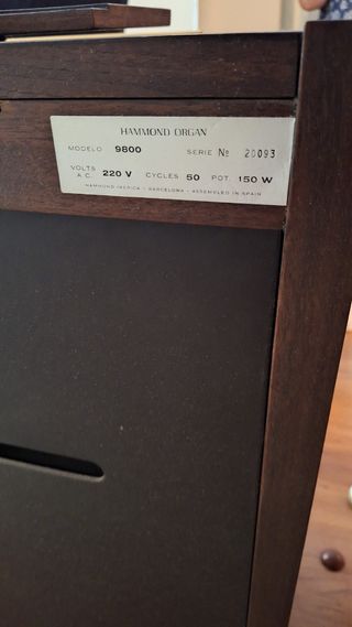 Órgano Hammond Dolphin 9800