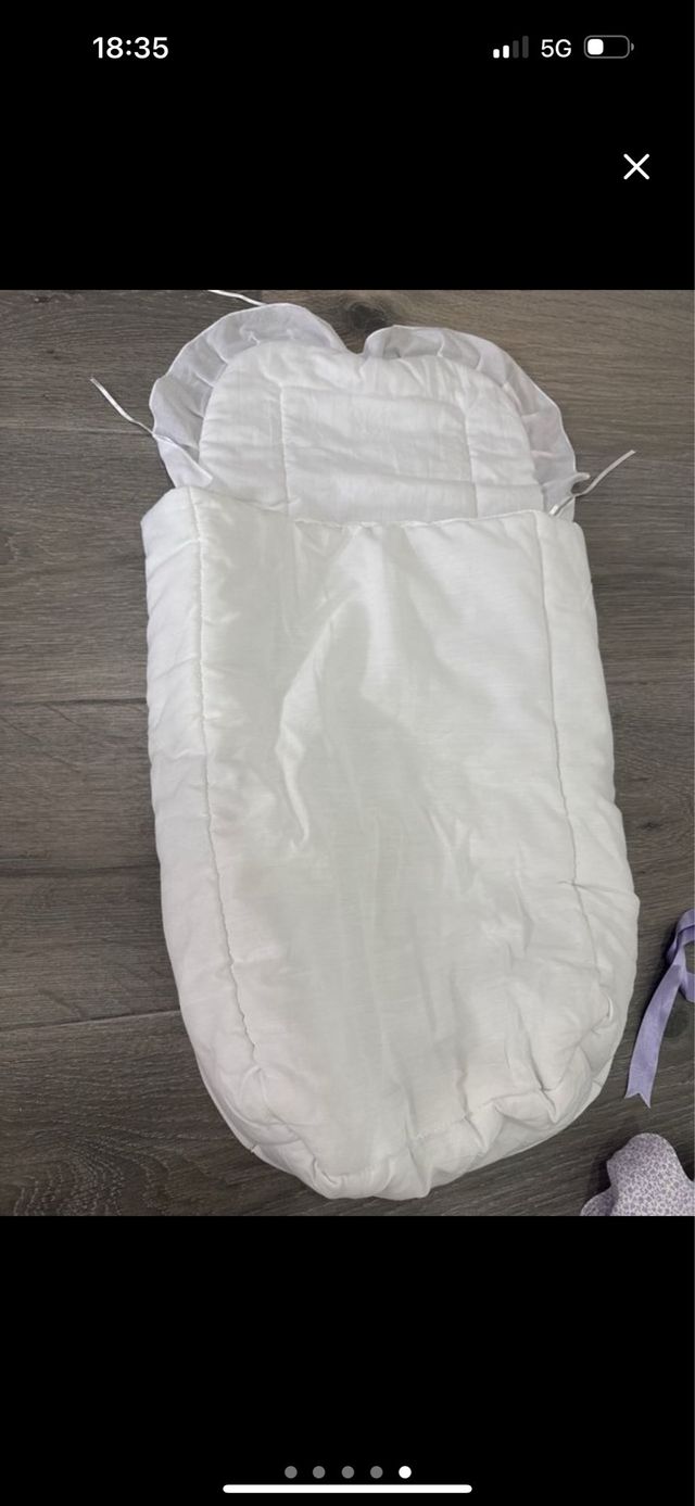 Saco capazo bebé blanco universal