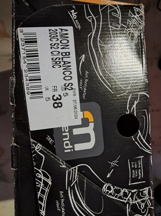 Zapatos seguridad blancos con punta antigolpes