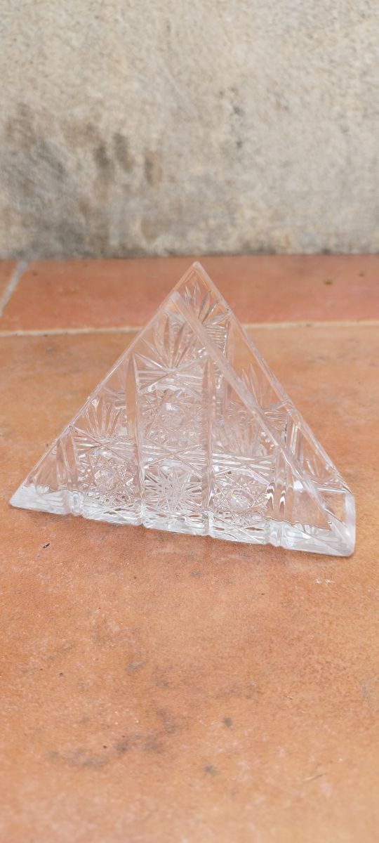 Servilletero cristal Bohemia antiguo