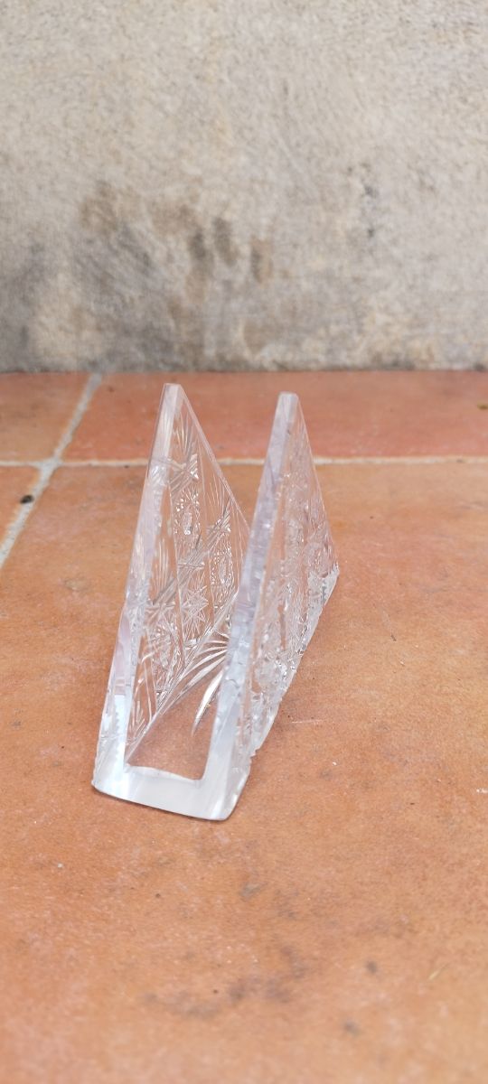 Servilletero cristal Bohemia antiguo