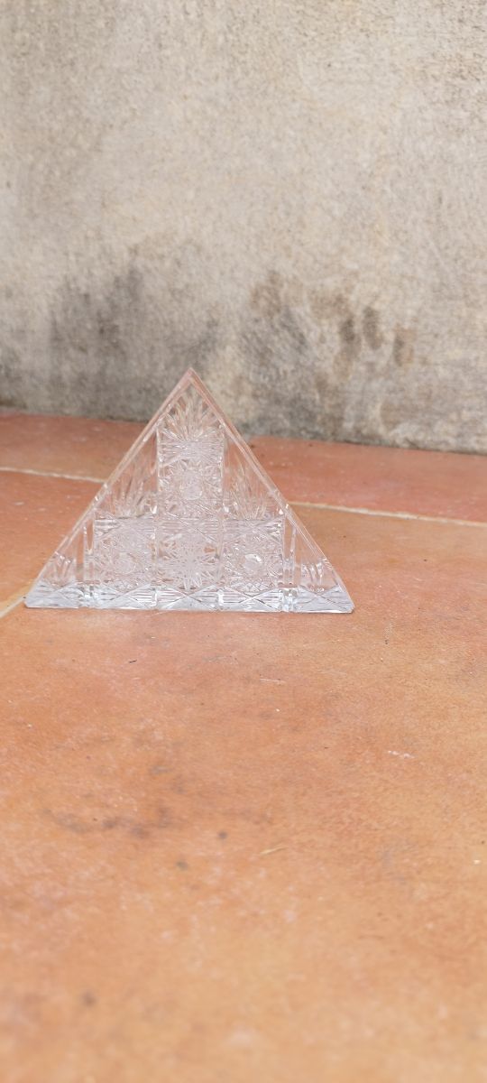 Servilletero cristal Bohemia antiguo