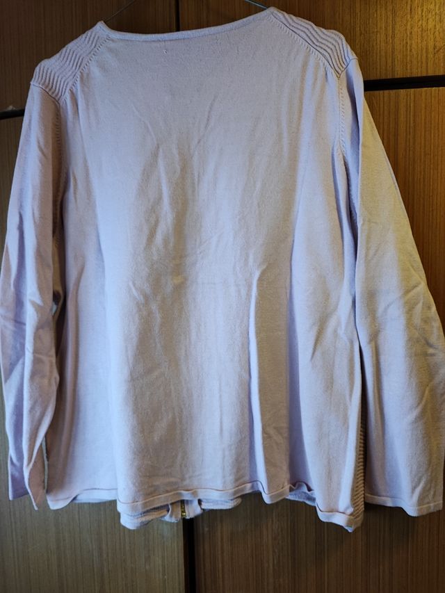 Chaqueta rosa cremallera mujer
