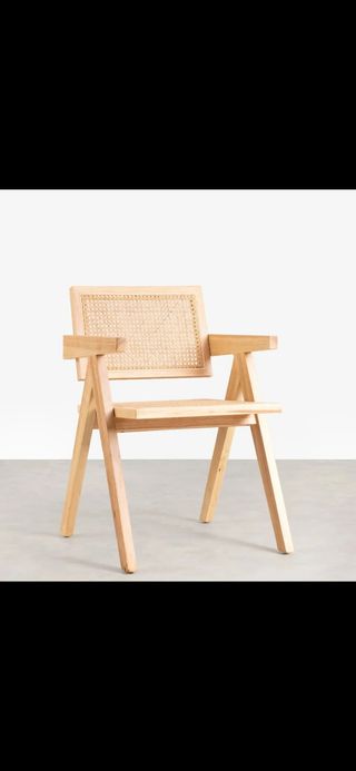 Silla Comedor Rattan-Madera