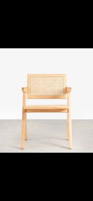 Silla Comedor Rattan-Madera