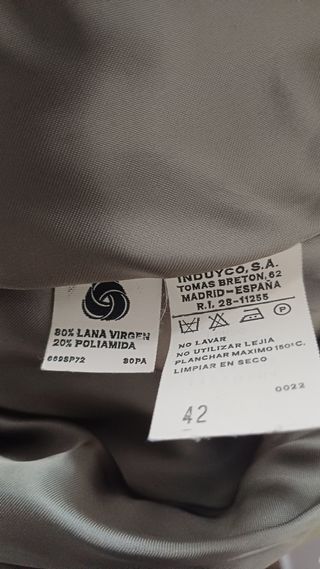 Chaquetón lana virgen - Verde oliva - T.46/48