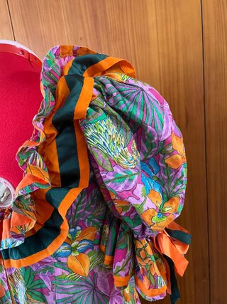 Traje gitana multicolor artesanal