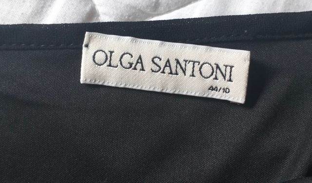 Blusa estampada marrón y negra