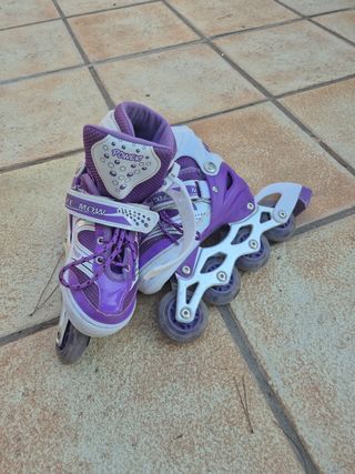 Patines en línea infantiles, morado 31-34