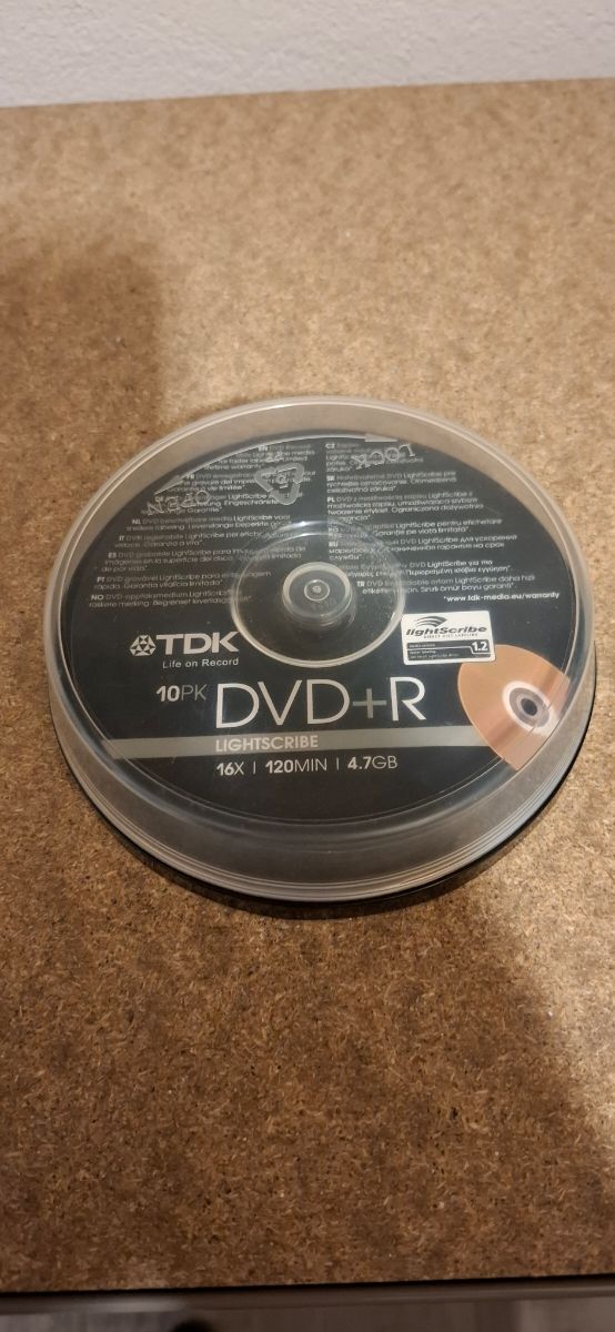 TDK DVD+R Lightscribe 9 unidades