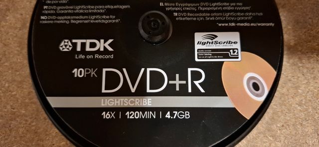 TDK DVD+R Lightscribe 9 unidades