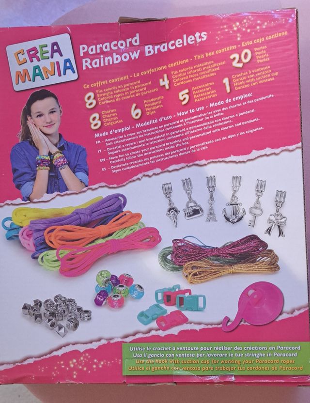 Pulseras Crea Mania Paracord rainbow bracelets