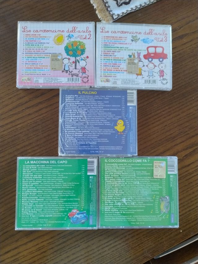 Tutti i 5 CD Canzoni Bambini Usati a 5 euro