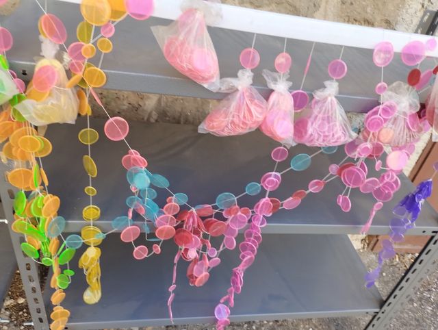 Ghirlanda plastica multicolor